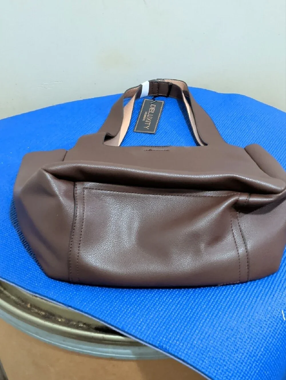 Brown Leather Tote Bag for Men